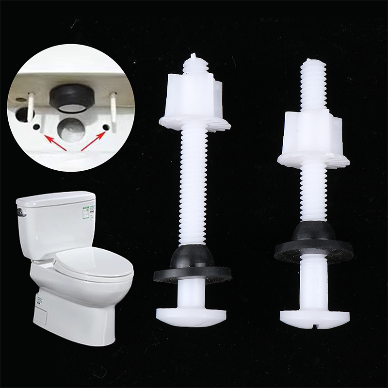 Home Bathroom Fittings - 2-teiliges Reparaturschrauben für Toilettensitzscharniere aus Kunststoff