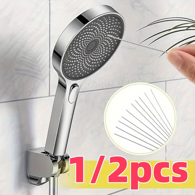 Home Bathroom Renovation - 10-teiliges Edelstahl-Nadelbürsten-Set zur Reinigung von Duschköpfen,
