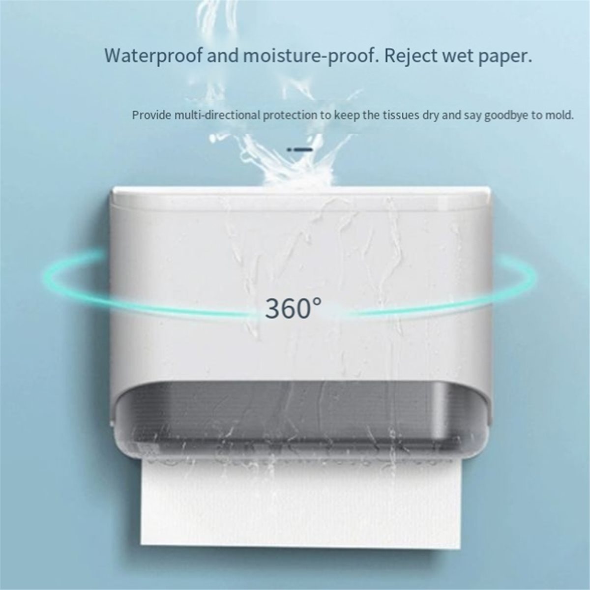Home Bathroom Towel Dispenser - Papierhandtuchspender zur Wandmontage, klassische Tissue-Aufbewahrungsbox für