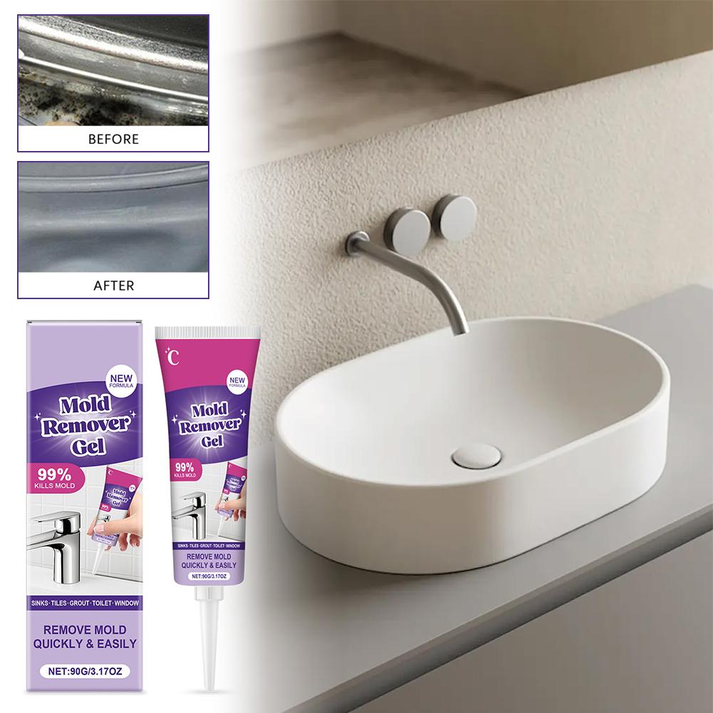 Home Bathroom Cleaning Solution - Leistungsstarkes Haushaltsreinigungsgel für Wandfliesen, Fugen, Dichtmittel,