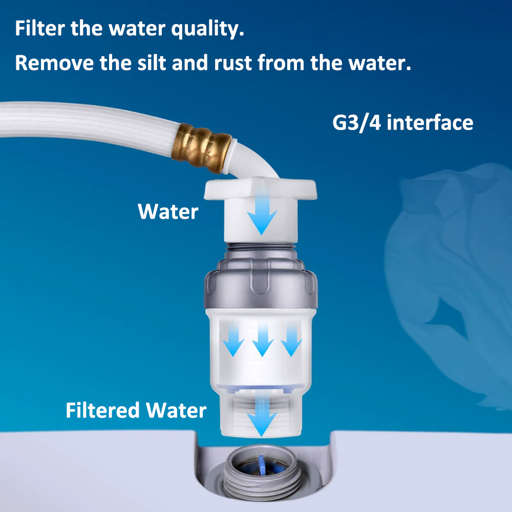 Home Bathroom Renovation - PP-Baumwollfilter G3/4 Schnittstelle Waschmaschinen-Vorfilter zur Entfernung