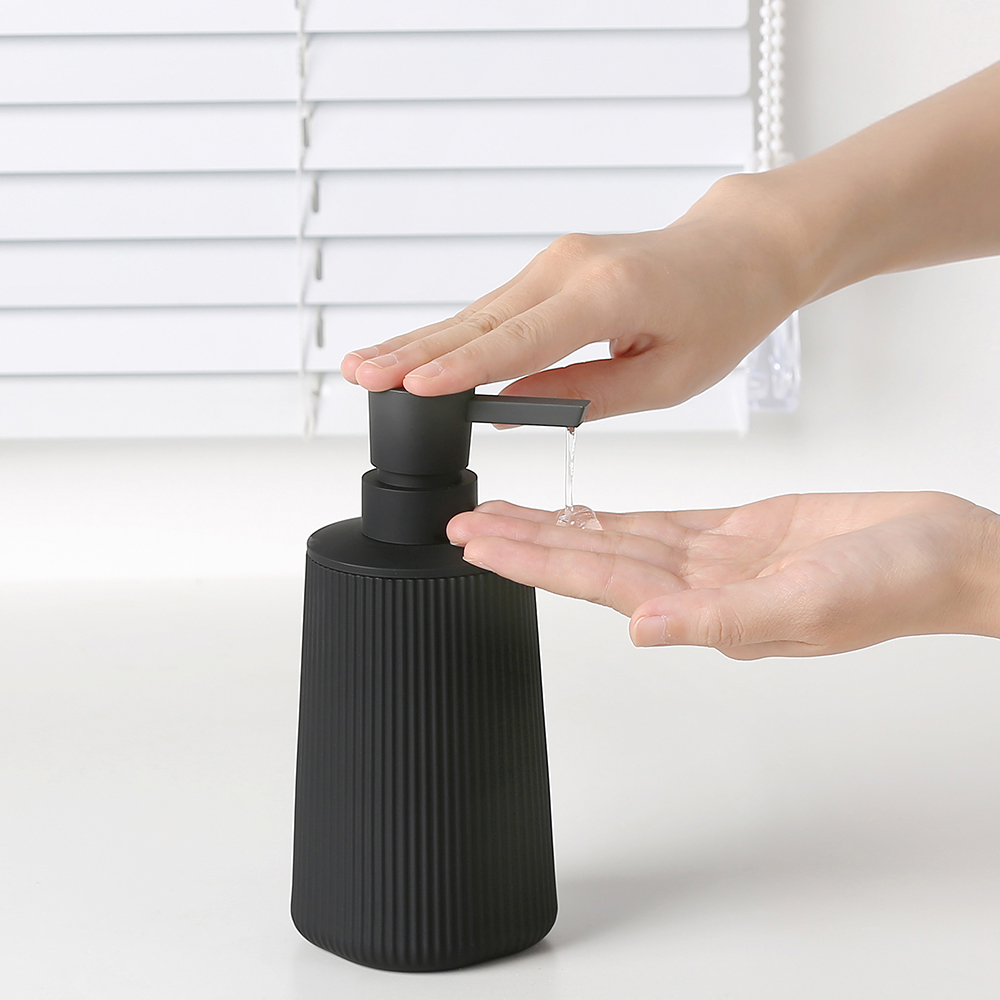 Moderner Gerippter Kunststoff- – Home Bathroom Soap Dispenser Bewertung und Preis
