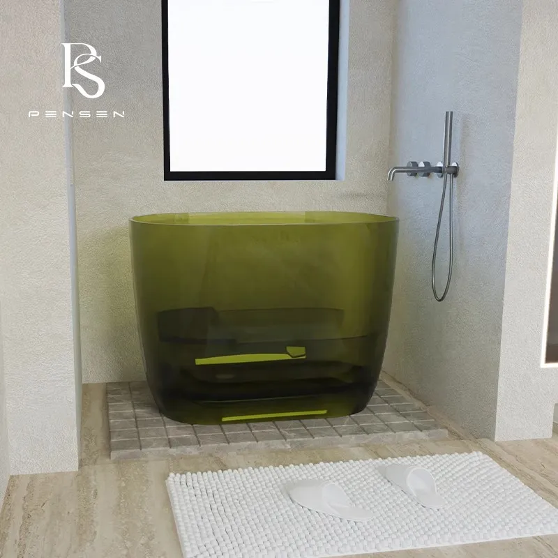 Transparente Harz-Badewanne zu – Home Bathroom Spa Bewertung und Preis
