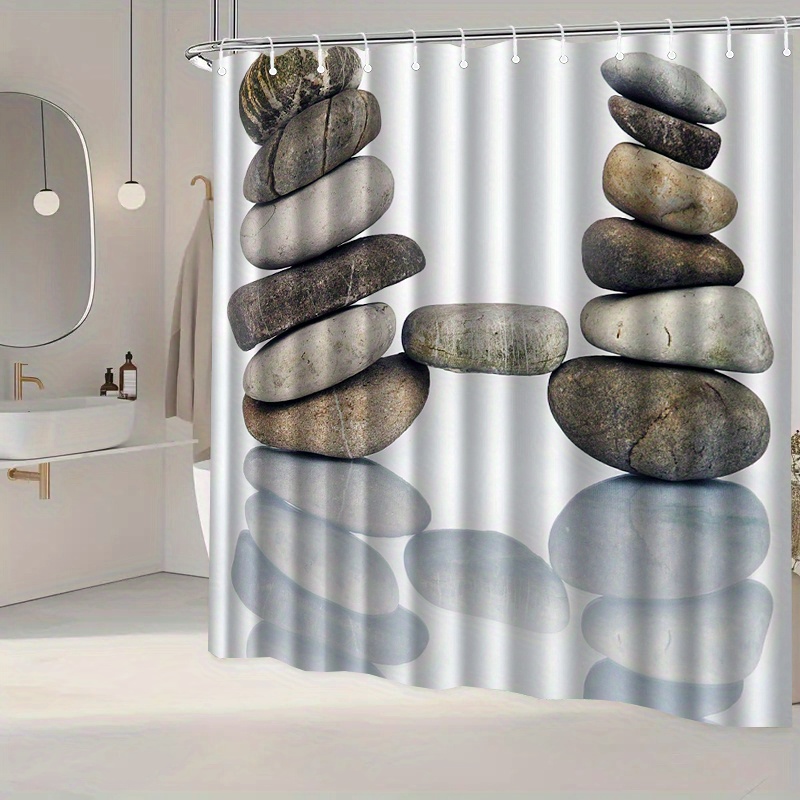 Zen Stone Stack Duschvorhang,  – Home Bathroom Spa Bewertung und Preis