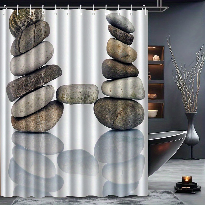Zen Stone Stack Duschvorhang,  – Home Bathroom Spa Bewertung und Preis