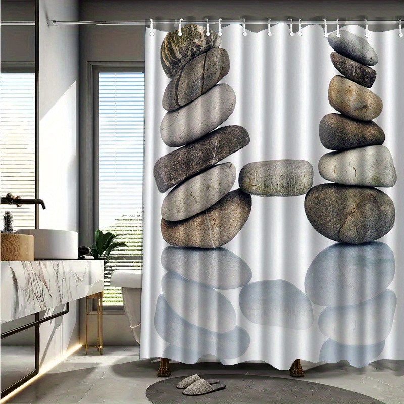 Zen Stone Stack Duschvorhang,  – Home Bathroom Spa Bewertung und Preis