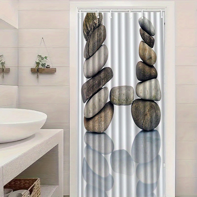 Zen Stone Stack Duschvorhang,  – Home Bathroom Spa Bewertung und Preis