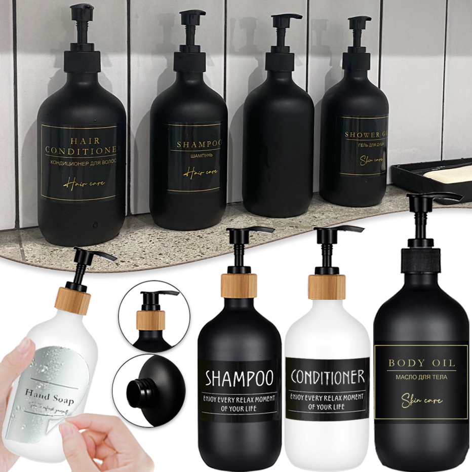 500ml Seifenspender-Flasche Sh – Home Bathroom Soap Dispenser Bewertung und Preis