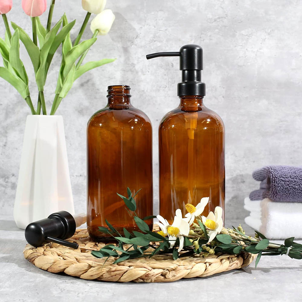 Seifenspender aus bernsteinfar – Home Bathroom Soap Dispenser Bewertung und Preis